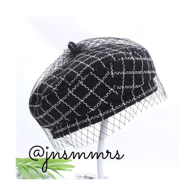 Classic Tweed Tartan Beret British Retro Artist Beanie Hat - Picture 4 of 7